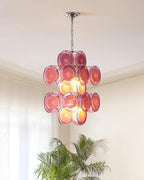 Luniva Lampe Pendante Groupes de Verre Rosé - Neutralighting