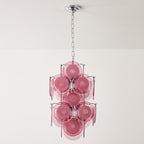 Luniva Lampe Pendante Groupes de Verre Rosé - Neutralighting