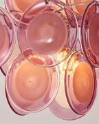 Luniva Lampe Pendante Groupes de Verre Rosé - Neutralighting