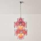 Luniva Lampe Pendante Groupes de Verre Rosé - Neutralighting
