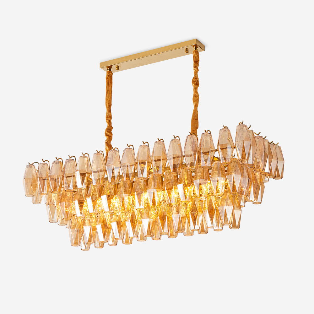 Lunvara Lustre Cascade de Prismes Moderne - Neutralighting
