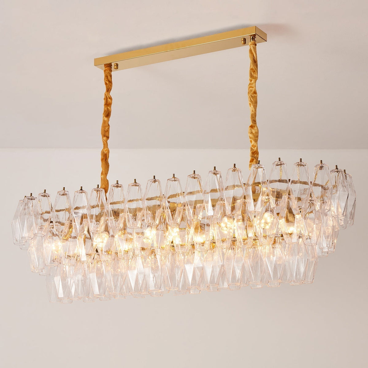 Lunvara Lustre Cascade de Prismes Moderne - Neutralighting