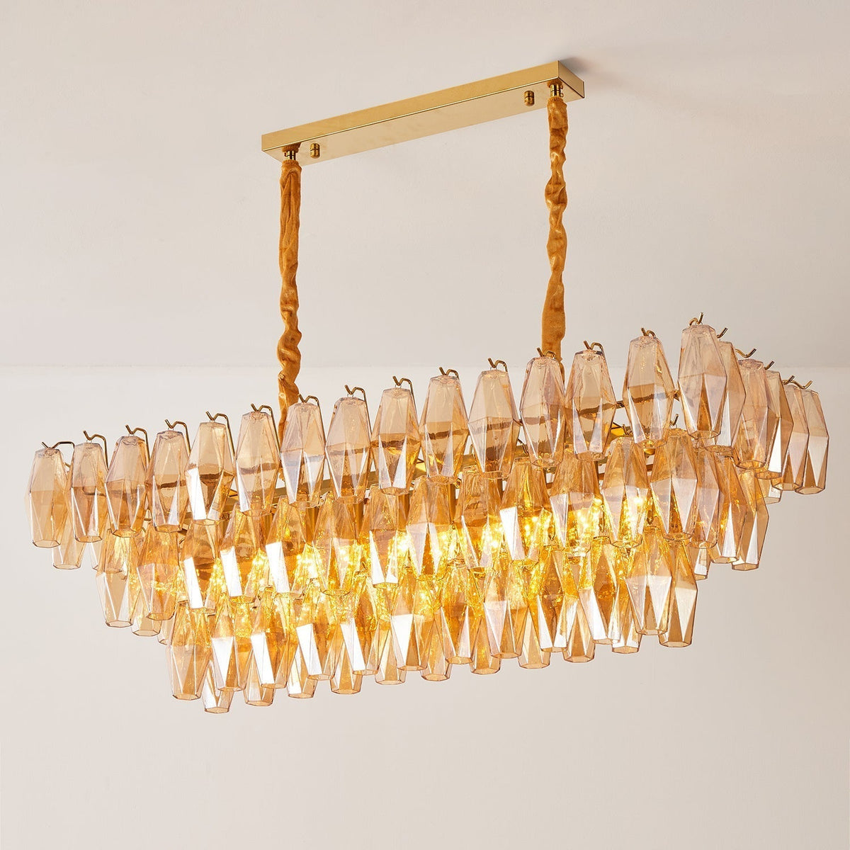Lunvara Lustre Cascade de Prismes Moderne - Neutralighting