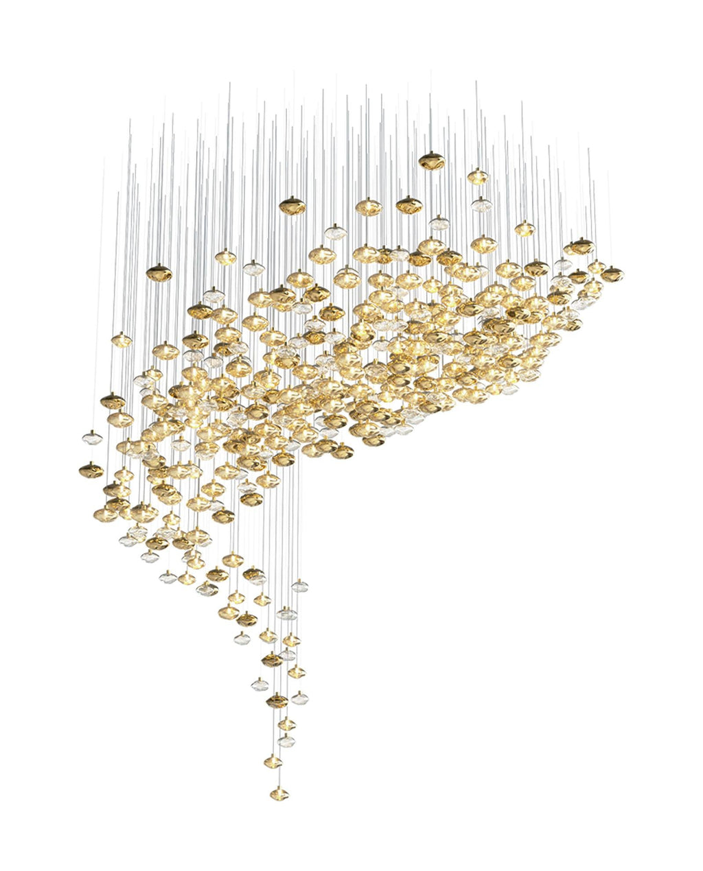 Elmarel Chandelier Cristal Flottant Escalier - Neutralighting