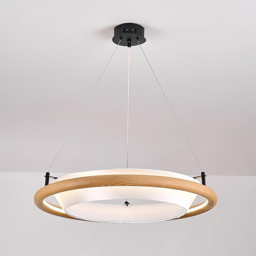 Breno Lustre Anneau en Bois Minimaliste - Neutralighting