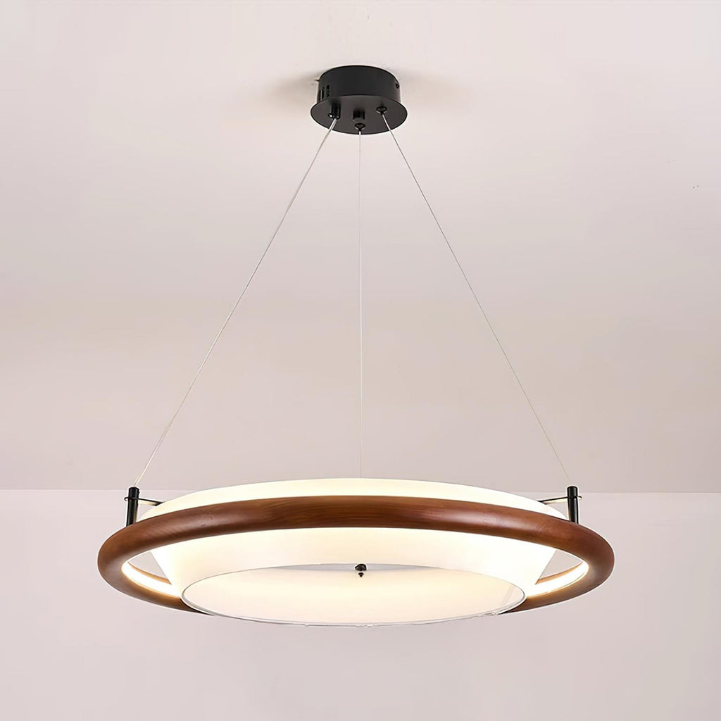 Breno Lustre Anneau en Bois Minimaliste - Neutralighting