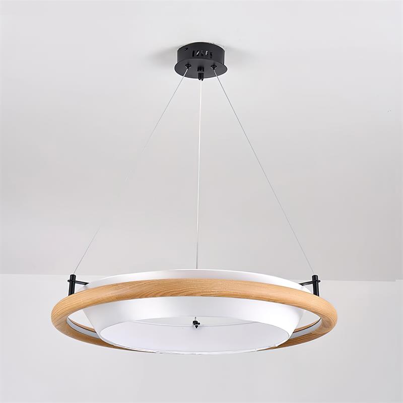 Breno Lustre Anneau en Bois Minimaliste - Neutralighting