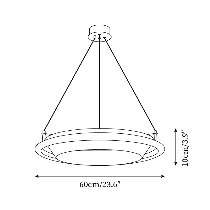 Breno Lustre Anneau en Bois Minimaliste - Neutralighting