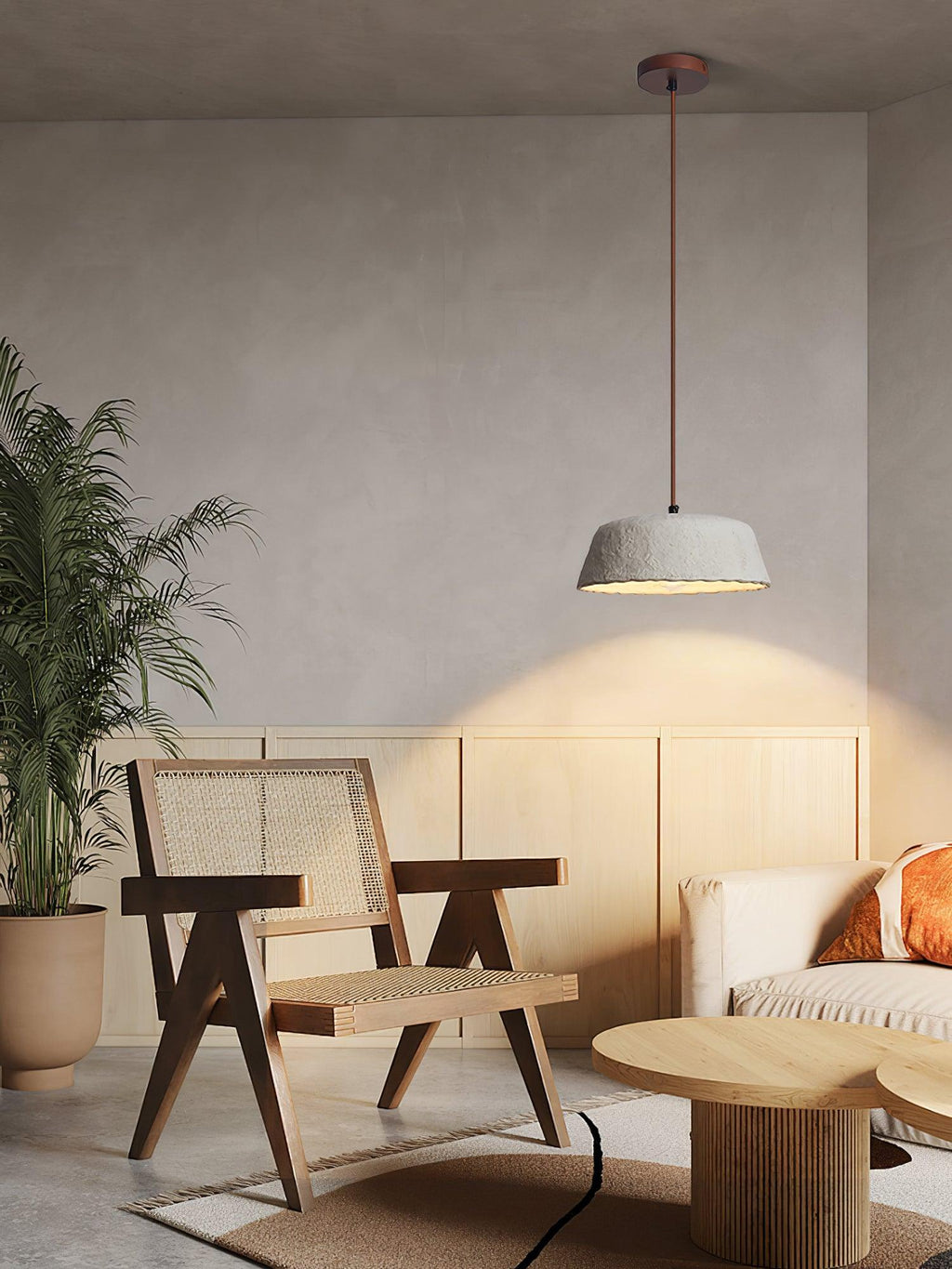 Pierre Contemporain Bois Suspension - Neutralighting