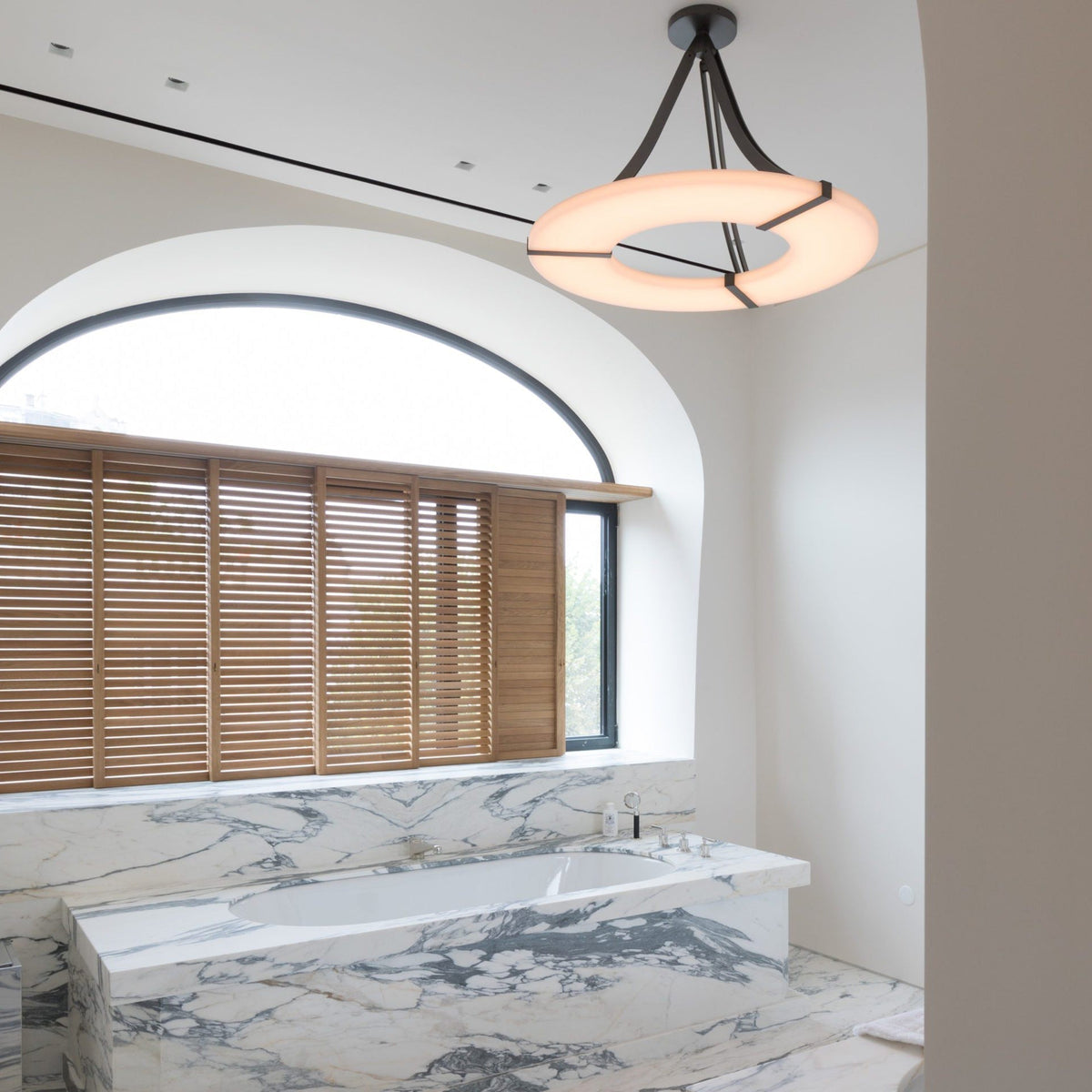 Elirionis Lustre Métal Albâtre Minimaliste Moderne - Neutralighting