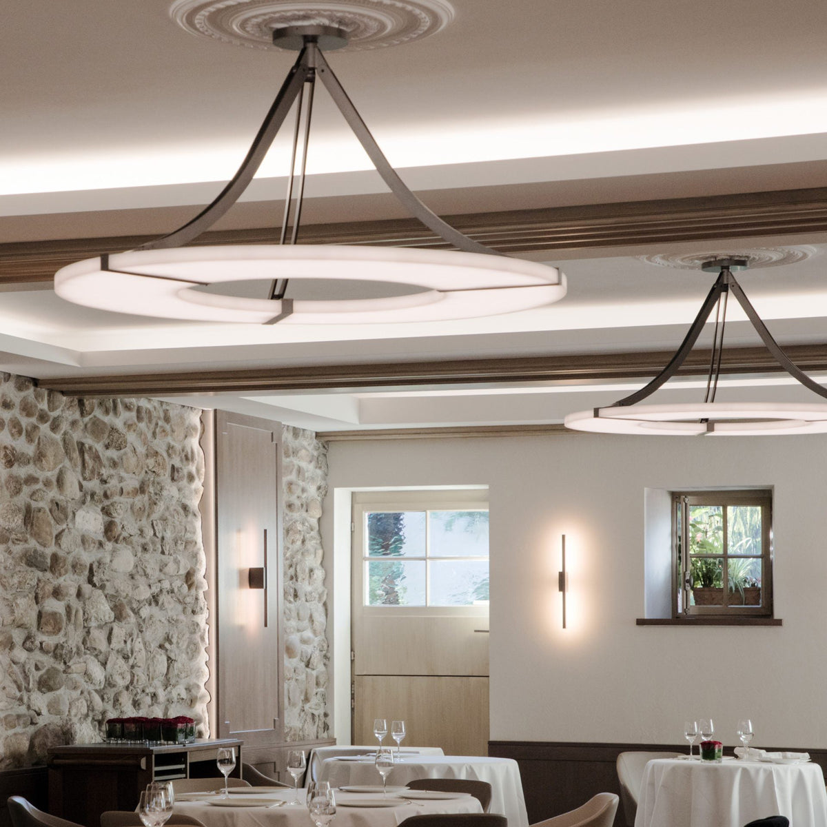 Elirionis Lustre Métal Albâtre Minimaliste Moderne - Neutralighting