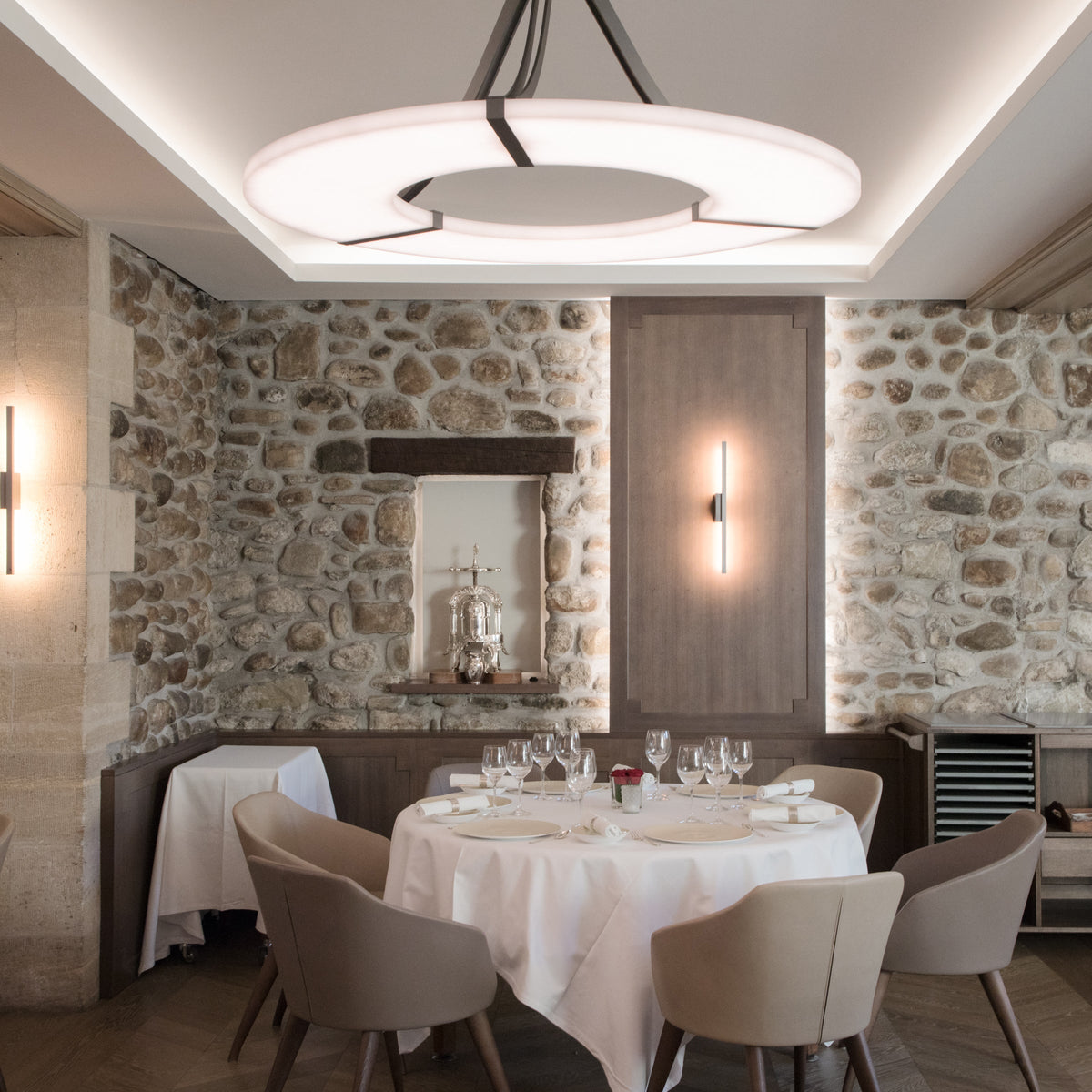 Elirionis Lustre Métal Albâtre Minimaliste Moderne - Neutralighting