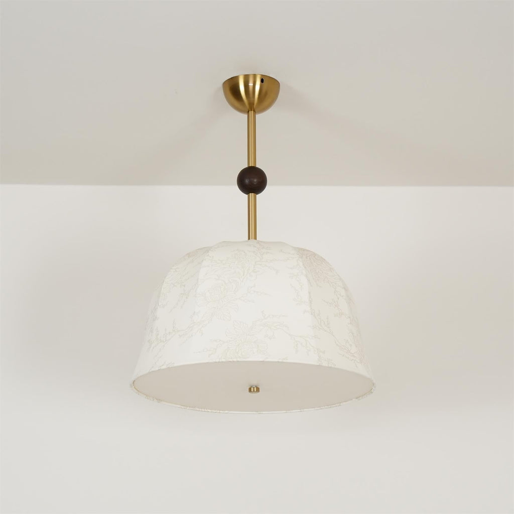 Spheris Plafonnier en tissu et bois pour des intérieurs chaleureux et élégants - Neutralighting