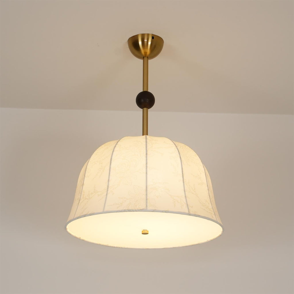 Spheris Plafonnier en tissu et bois pour des intérieurs chaleureux et élégants - Neutralighting