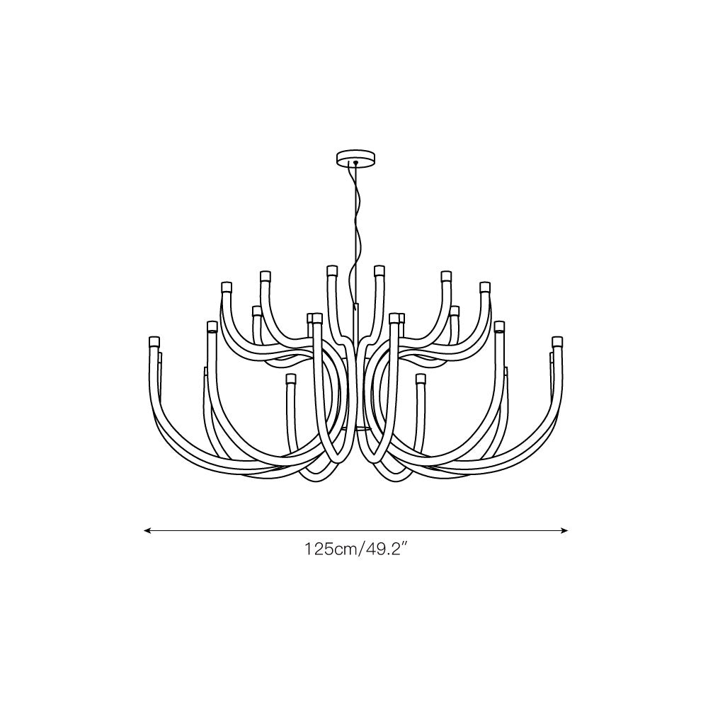 Myvenara Lustre Laiton Métal Créativité Individuelle - Neutralighting