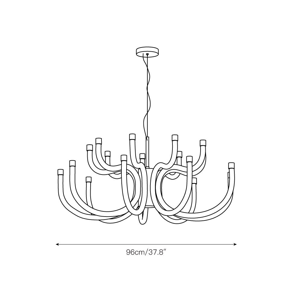 Myvenara Lustre Laiton Métal Créativité Individuelle - Neutralighting