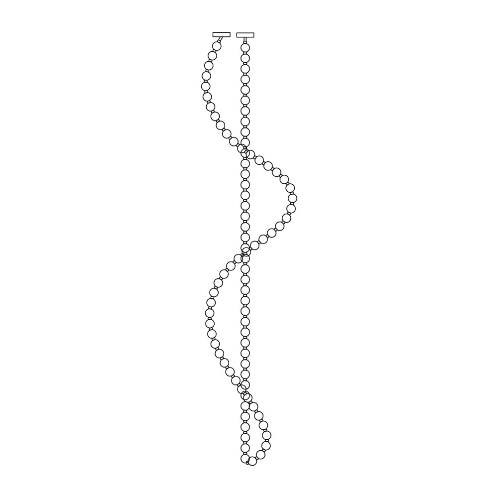 Petal Chandelier Collier de Perles Luxueux - Neutralighting