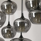 June Suspension Luminaire Industriel Verre Gris Fumé - Neutralighting