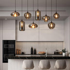 June Suspension Luminaire Industriel Verre Gris Fumé - Neutralighting