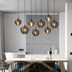 June Suspension Luminaire Industriel Verre Gris Fumé - Neutralighting