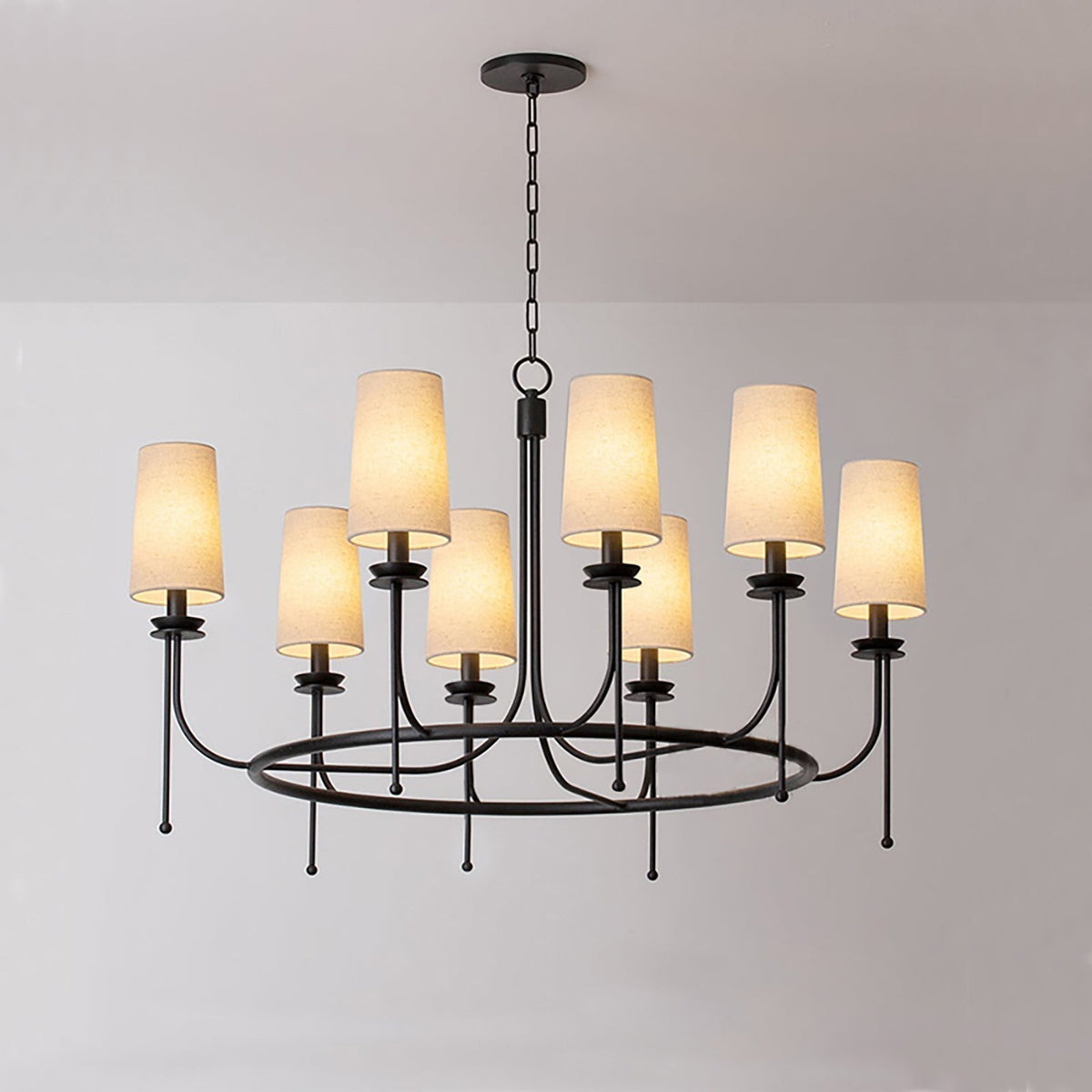 Yovaris Chandelier en Fer Vintage - Neutralighting