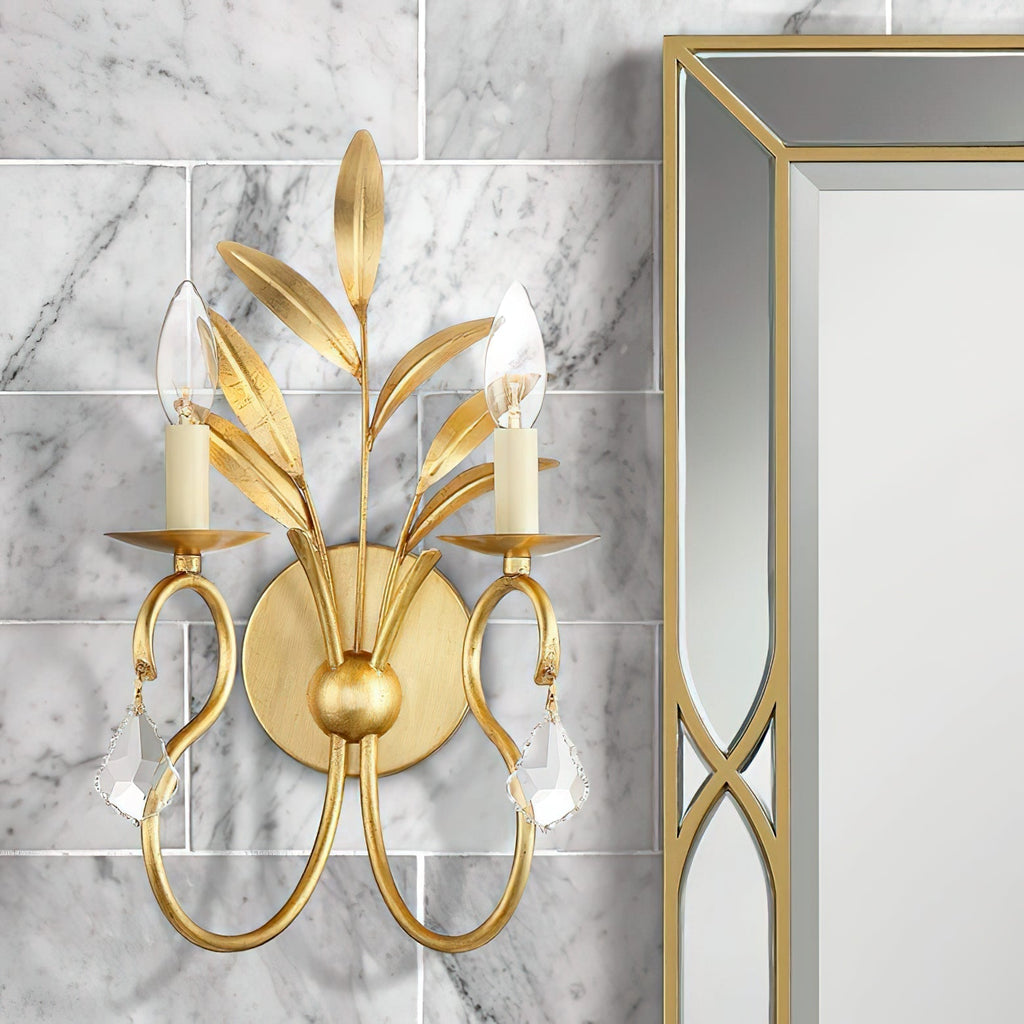 Zerinos Applique Murale Laiton Cristal Créativité Individuelle - Neutralighting
