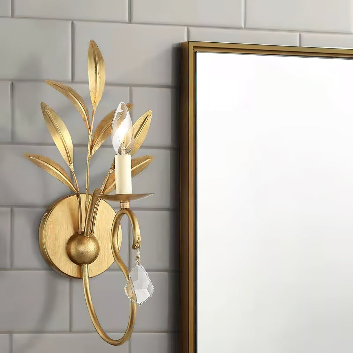 Zerinos Applique Murale Laiton Cristal Créativité Individuelle - Neutralighting