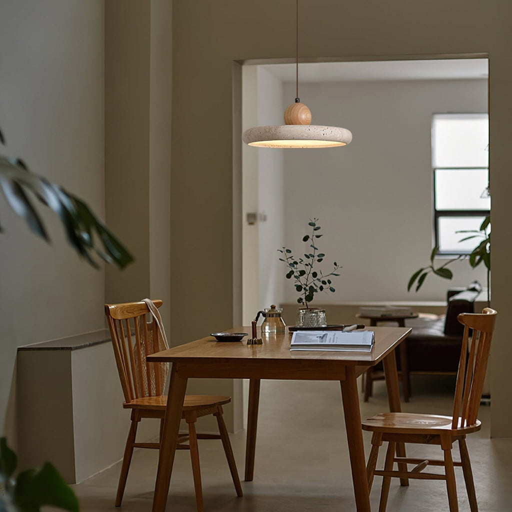 Lydia Suspension Minimaliste en Travertin - Neutralighting