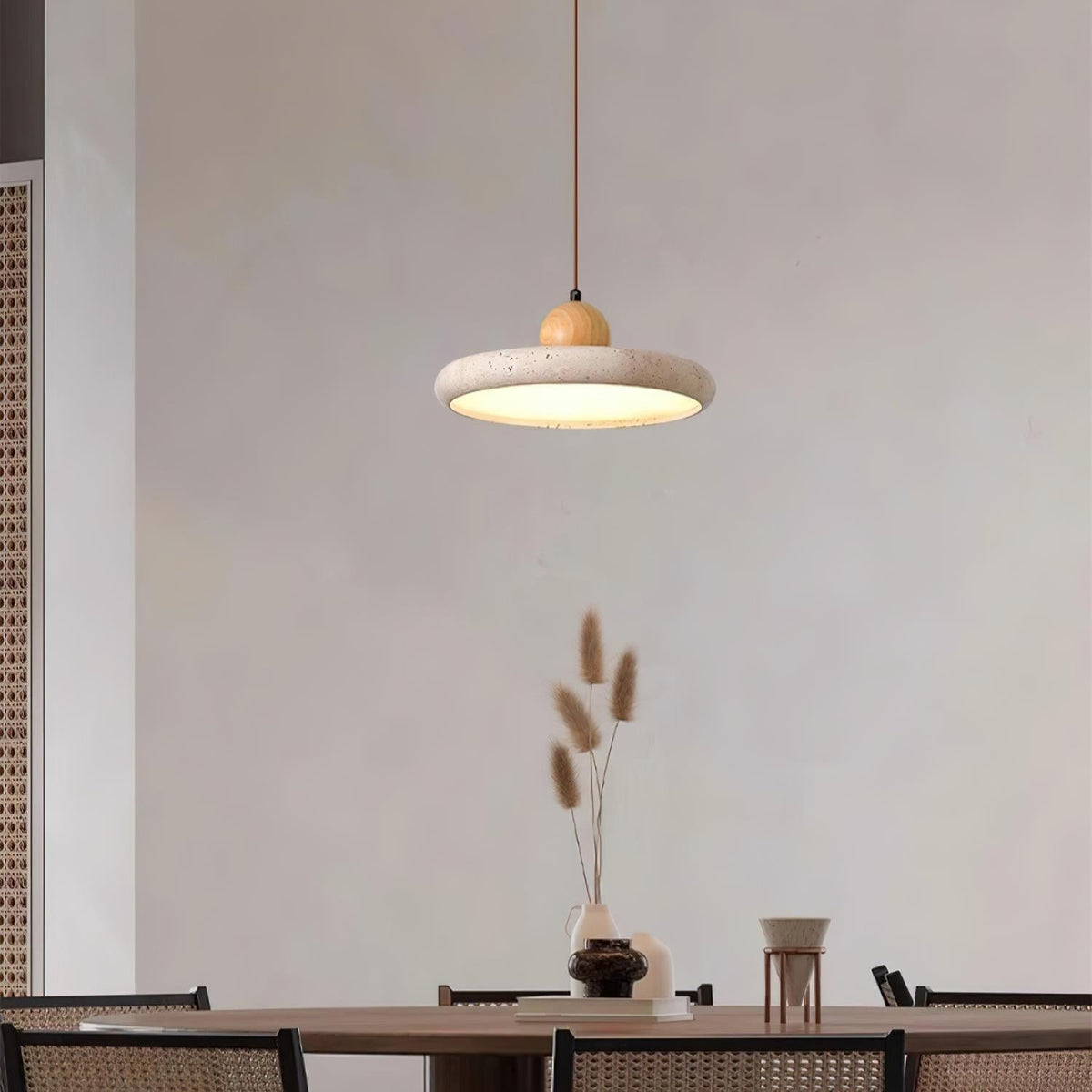 Lydia Suspension Minimaliste en Travertin - Neutralighting