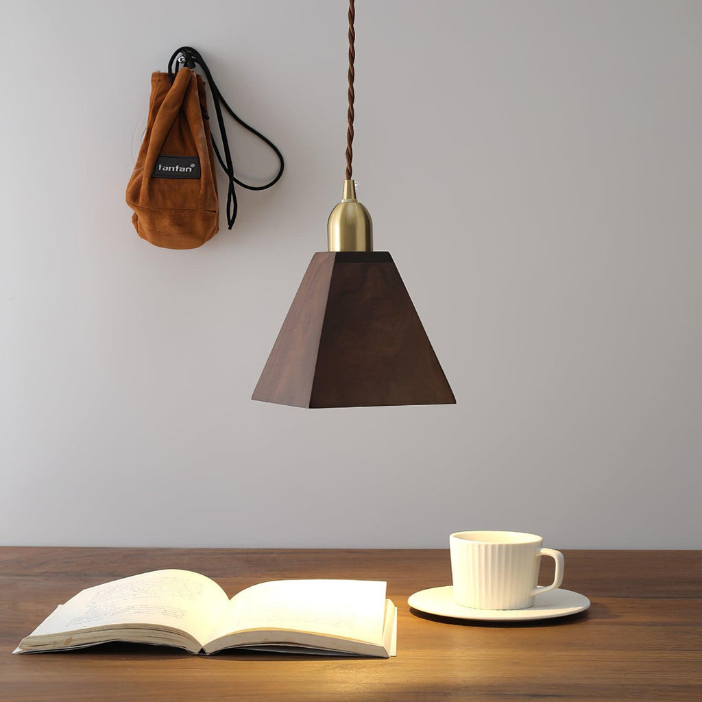 Lustra Suspension Lampe Noyer Laiton Moderne pour Salon - Neutralighting