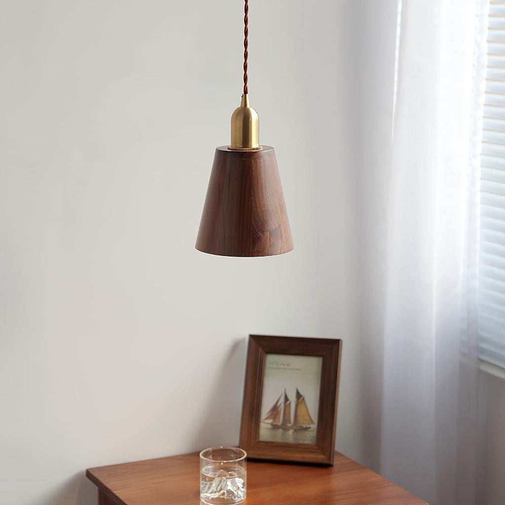 Lustra Suspension Lampe Noyer Laiton Moderne pour Salon - Neutralighting