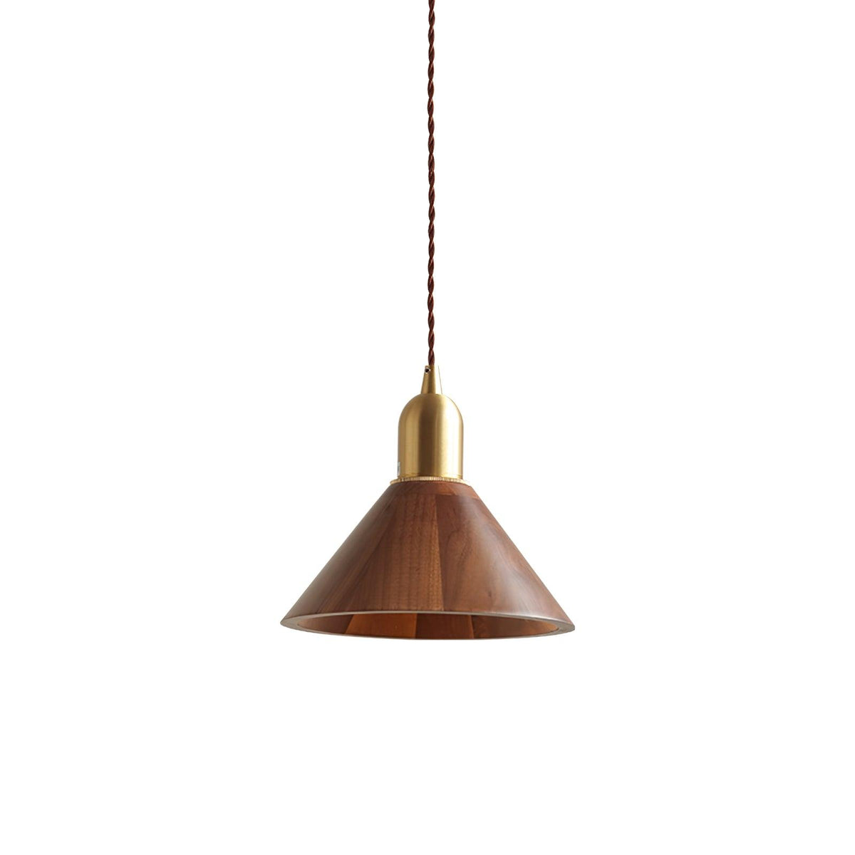 Lustra Suspension Lampe Noyer Laiton Moderne pour Salon - Neutralighting