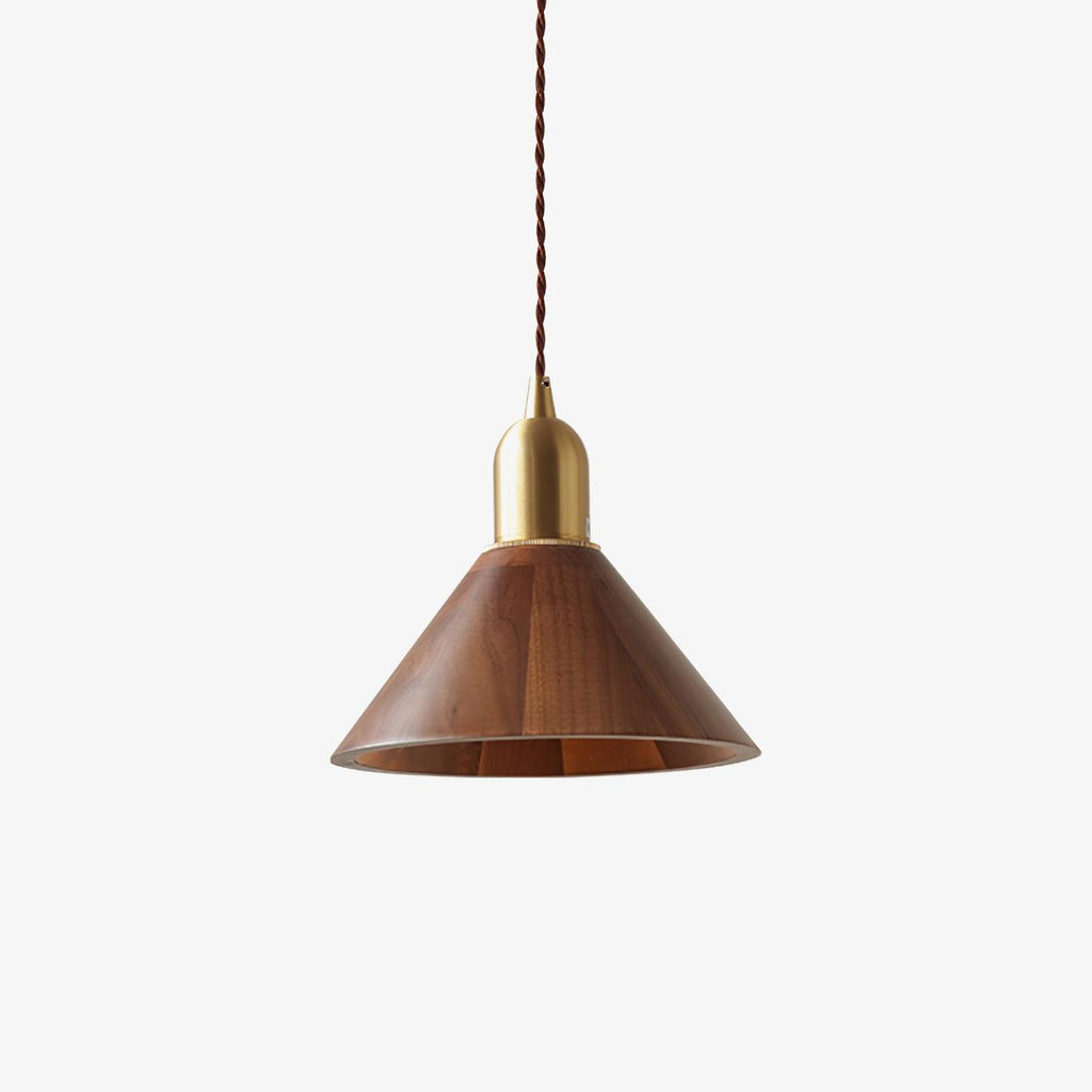 Lustra Suspension Lampe Noyer Laiton Moderne pour Salon - Neutralighting