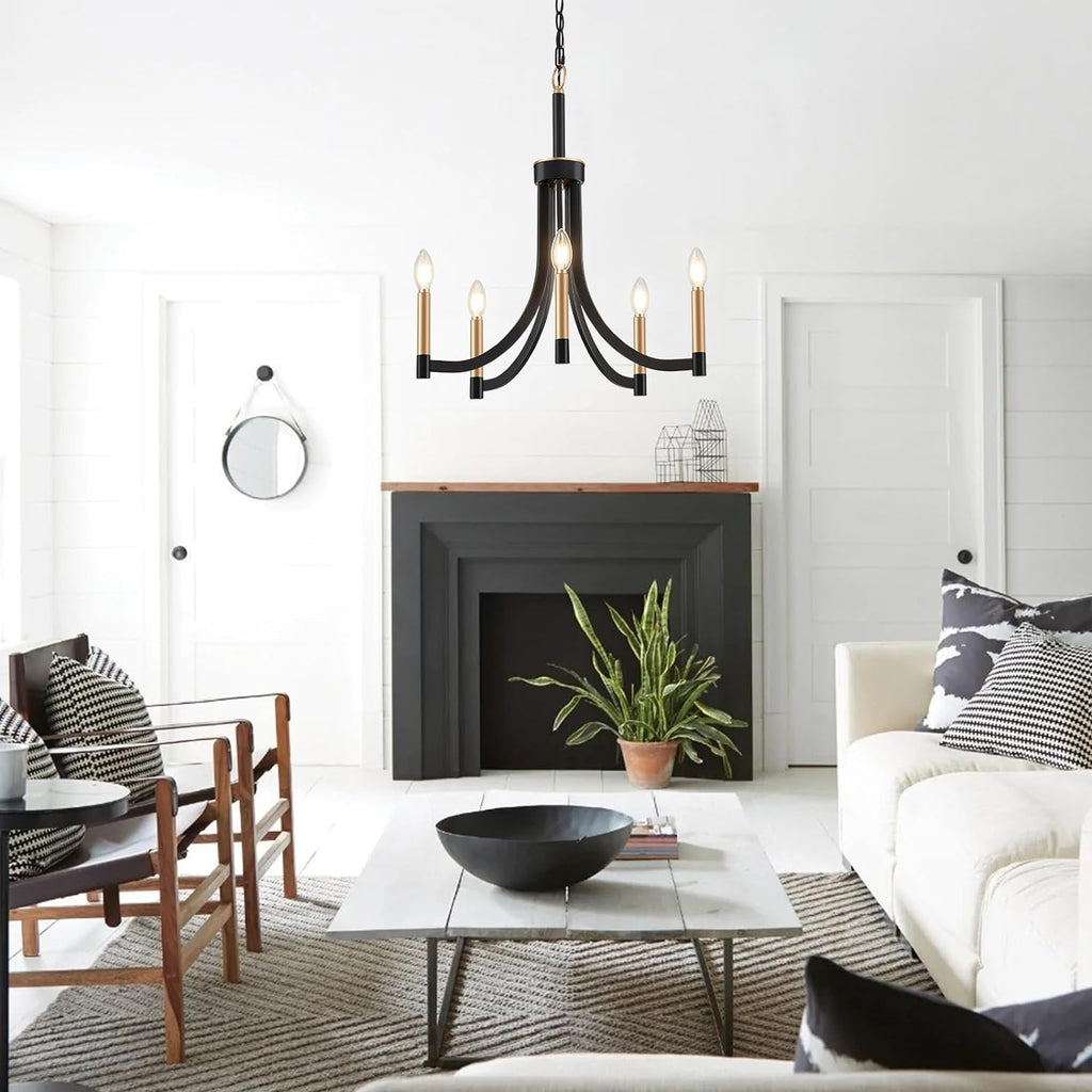 Ceshaora Lustre Laiton Métal Industriel Vintage - Neutralighting