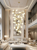 Evene Chandelier Spirale Céramique Laiton - Neutralighting