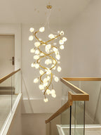 Evene Chandelier Spirale Céramique Laiton - Neutralighting