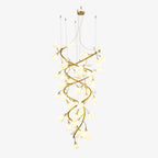 Evene Chandelier Spirale Céramique Laiton - Neutralighting