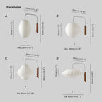 Lustra Wall Sconce Walnut Ball