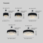 Kristy Suspension LED Industrielle Noir Cylindrique En Verre/Métal Salon - Neutralighting