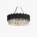 Kristy Suspension LED Industrielle Noir Cylindrique En Verre/Métal Salon - Neutralighting