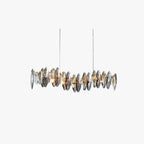 Kristy Lustre LED Moderne Verre/Métal Doré Pour Chambre/Salon - Neutralighting