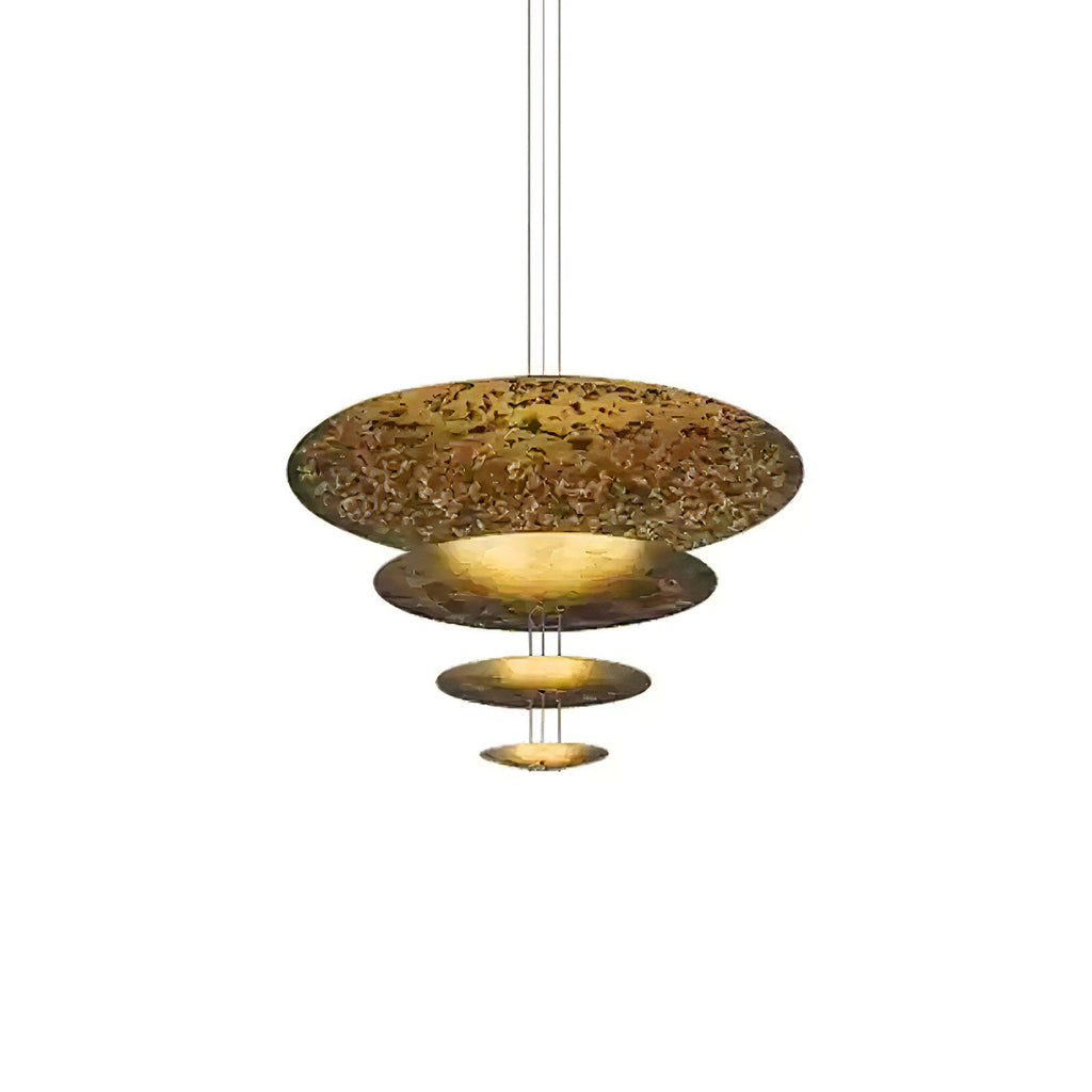Zathaara Suspension Feuilles d’Or Étagées - Neutralighting