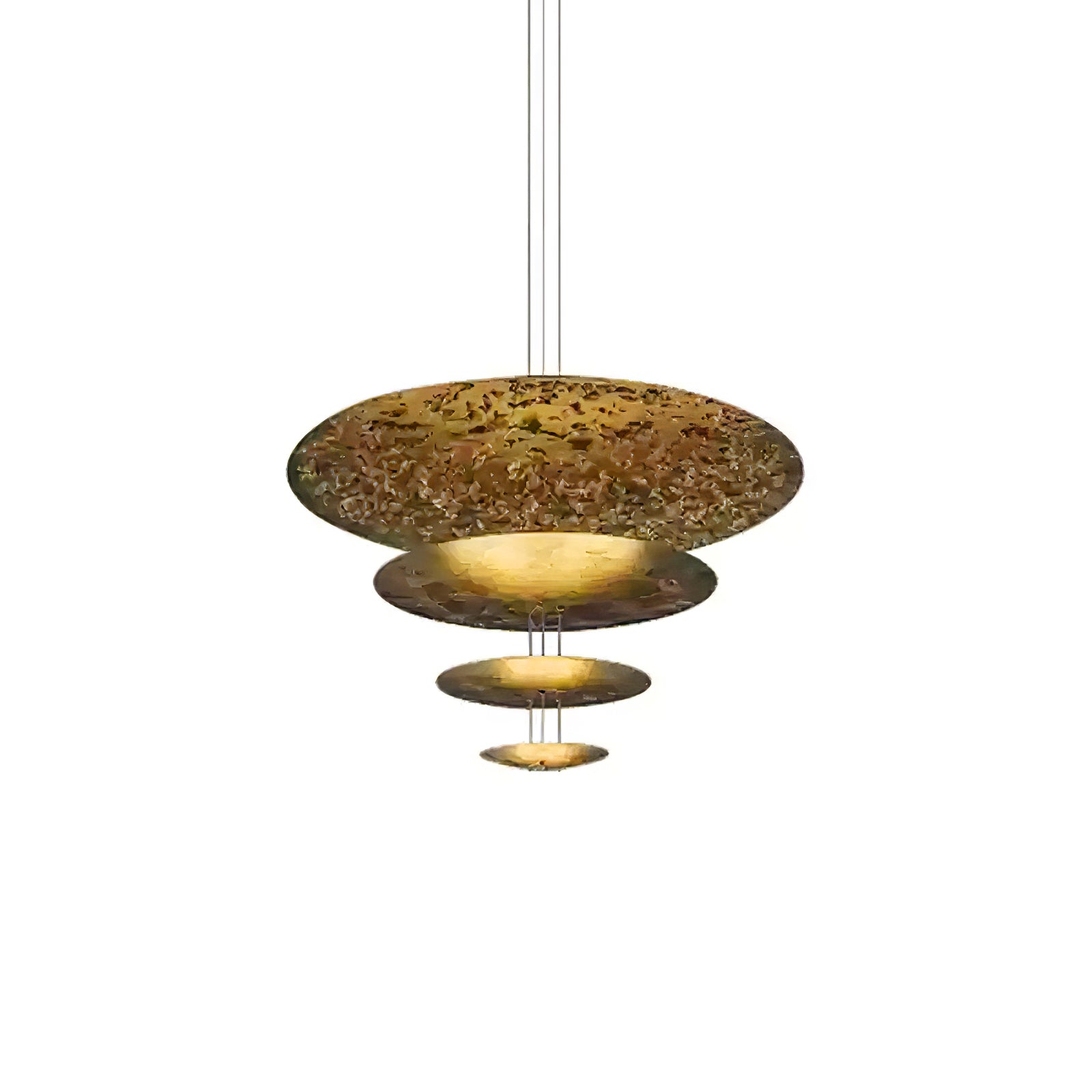 Zathaara Suspension Feuilles d’Or Étagées - Neutralighting