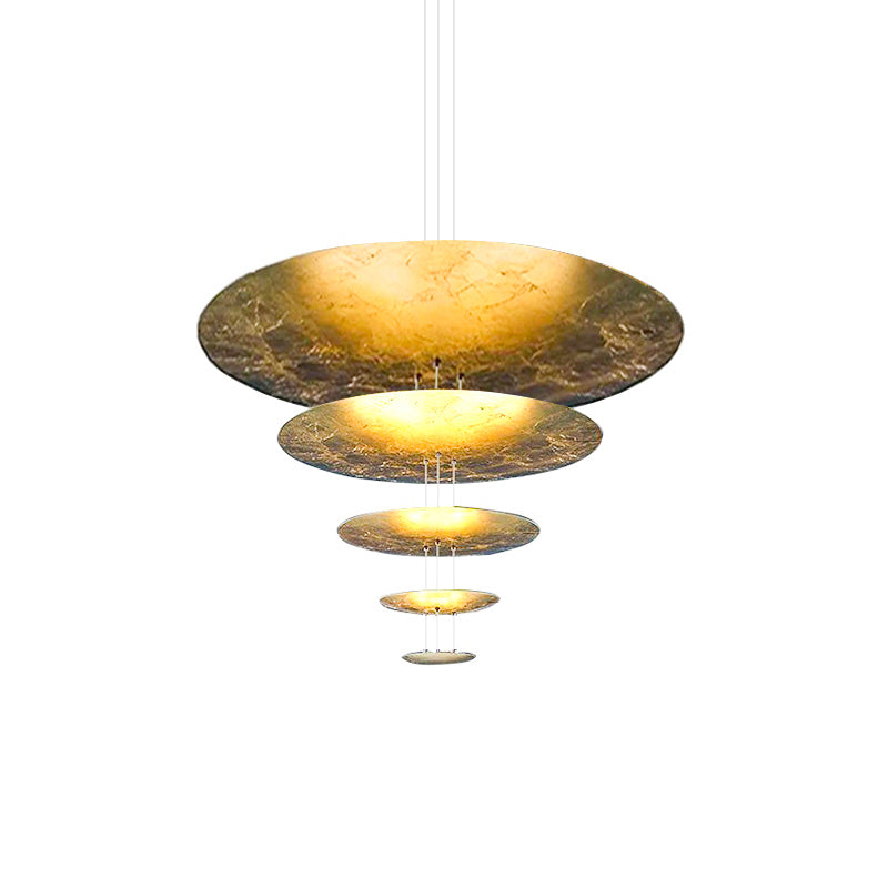 Zathaara Suspension Feuilles d’Or Étagées - Neutralighting