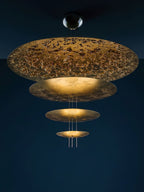 Zathaara Suspension Feuilles d’Or Étagées - Neutralighting