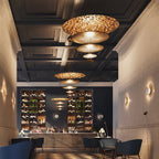 Zathaara Suspension Feuilles d’Or Étagées - Neutralighting