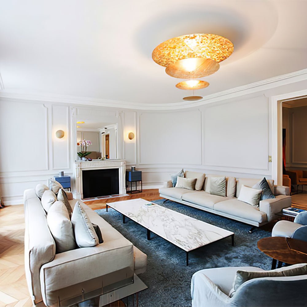 Zathaara Suspension Feuilles d’Or Étagées - Neutralighting