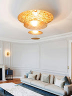 Zathaara Suspension Feuilles d’Or Étagées - Neutralighting