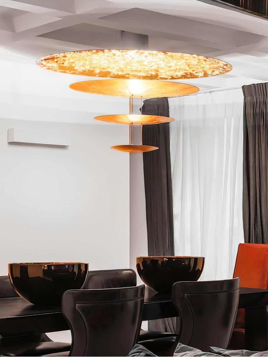 Zathaara Suspension Feuilles d’Or Étagées - Neutralighting