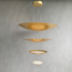 Zathaara Suspension Feuilles d’Or Étagées - Neutralighting